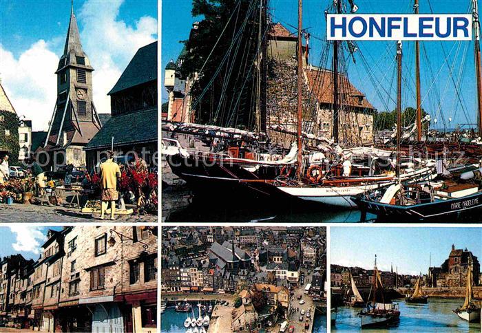 Honfleur Eglise Sainte Catherine vieilles maisons vieux bassin la lieutenance Ba