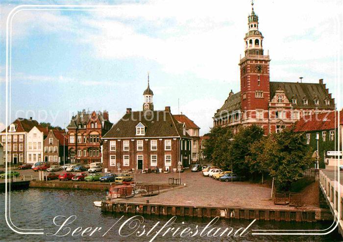 Leer Ostfriesland Hafen Rathaus Altstadt