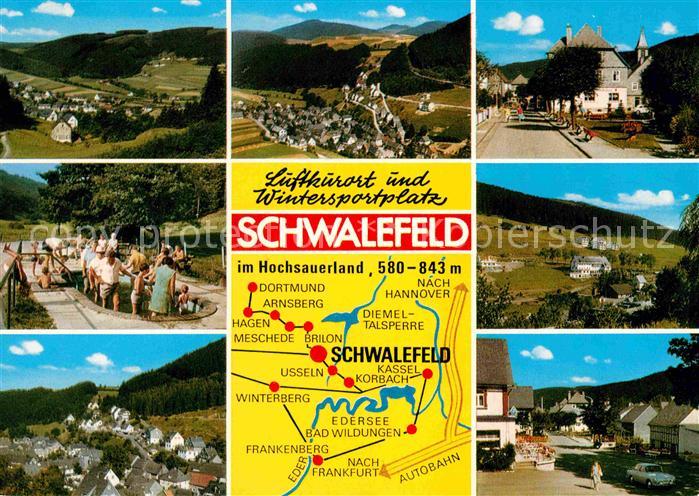 Schwalefeld Panorama Luftkurort Wintersportplatz Kneipp Kurort