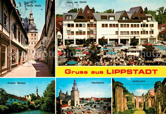Lippstadt Helle Halle Haus am Markt Gruener Winkel Marktplatz Stiftsruine