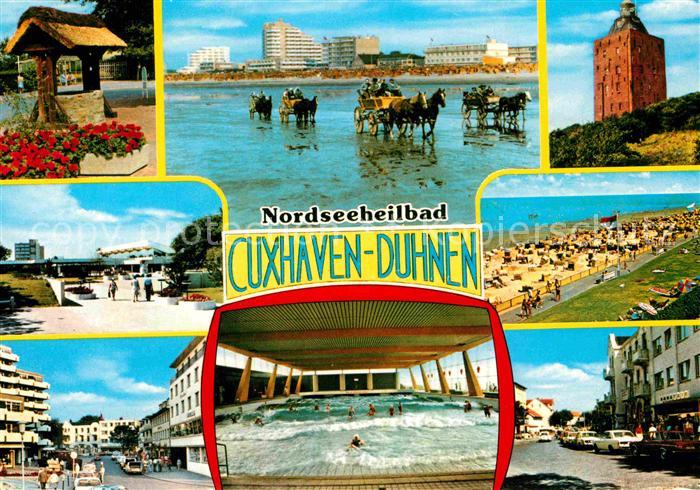 Duhnen Nordsee Strand Promenade Wellenbad Wattwagen