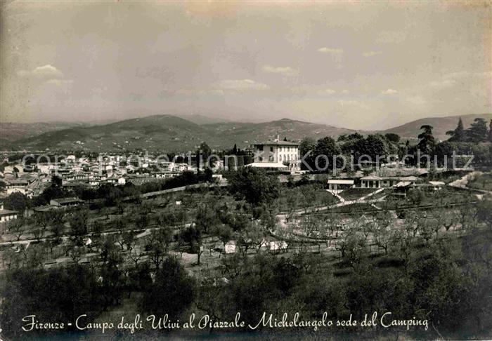 Firenze Florenz Campo degli Ulivi al Piazzale Michelangelo sede del Camping