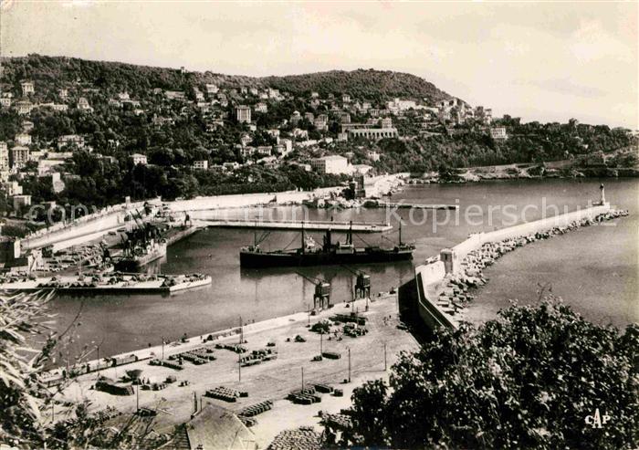 Nice Alpes Maritimes Entree du Port et le Mont Boron