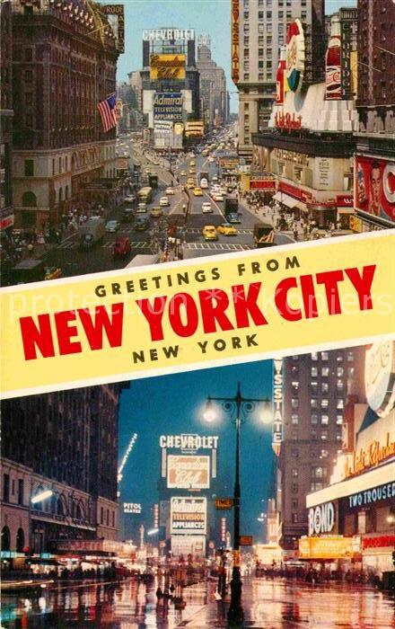 New York City Chevrolet Nachtaufnahme