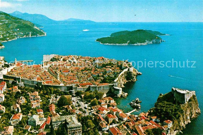Dubrovnik Ragusa Panorama Meer Altstadt
