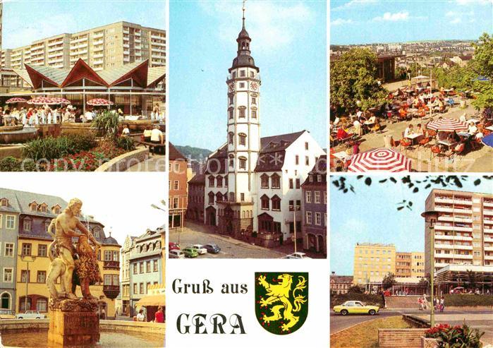 Gera Cafe Rendezvous Rathaus Simsonbrunnen Terrassencafe Osterstein