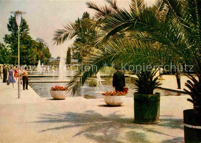 ERFURT  CITY Internationale Gartenbauausstellung Palmen Wasserachse
