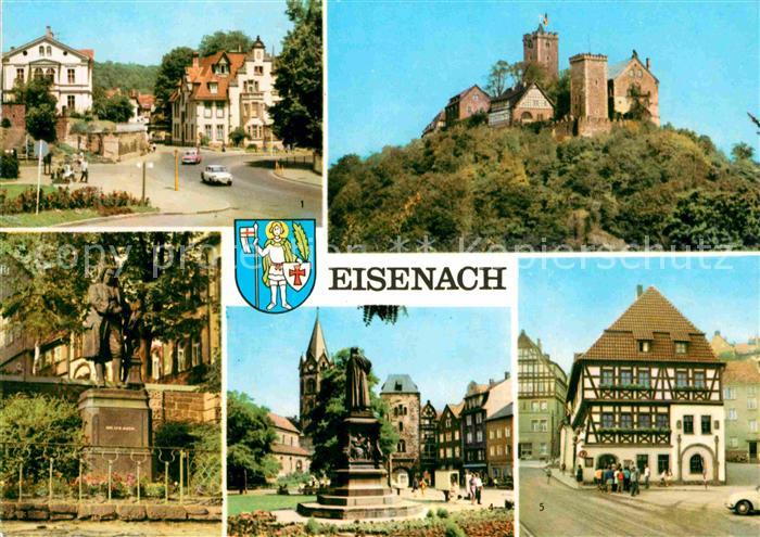 Eisenach Thueringen Marienstrasse Wartburg Bach Denkmal