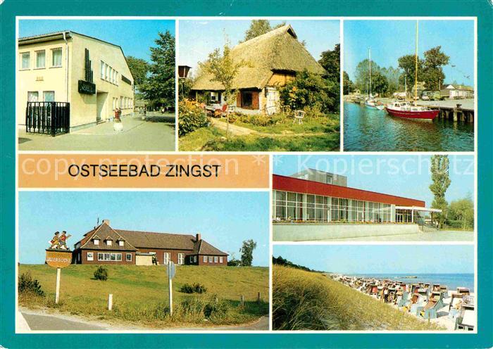 Zingst Ostseebad FDGB Urlauberrestaurant Nordlicht Kate Hafen Kurhaus Strand