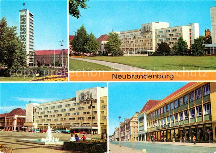 Neubrandenburg Hochhaus Karl Marx Platz Hotel Vier Tore Centrum Warenhaus