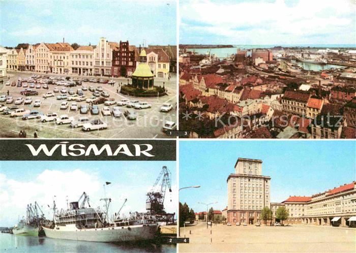 Wismar Mecklenburg Markt ueberseehafen Wendorf Platz des Friedens