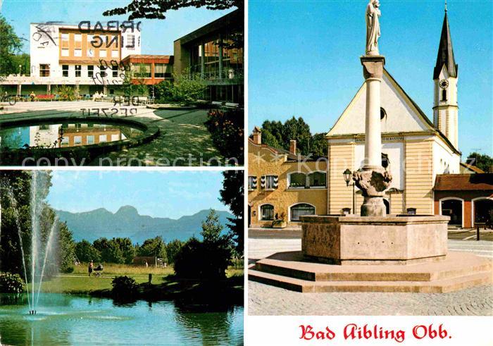 Bad Aibling Kurhaus Marienplatz Alpenkette Denkmal