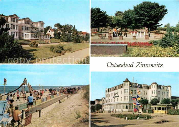 Zinnowitz Ostseebad Promenade Voelkerfreundschaft Kegelbahn Strand