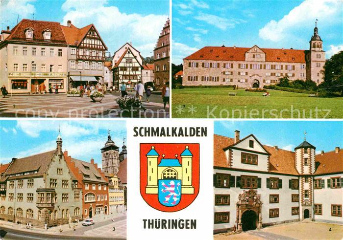 Schmalkalden Thueringen Altmarkt Schloss Wilhelmsburg