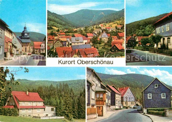 Oberschoenau Thueringen Hauptstrasse Kienbachtal Donnershauk Gaststaette Kanzler