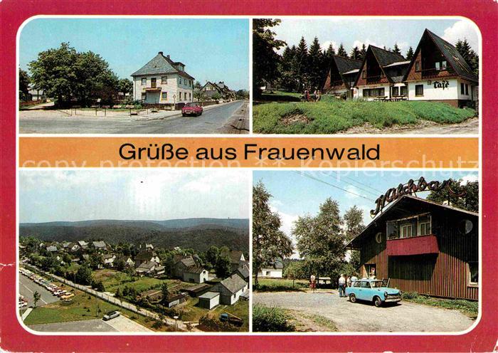 Frauenwald Thueringen Milchbar Nordstrasse Rennsteigwanderhuetten