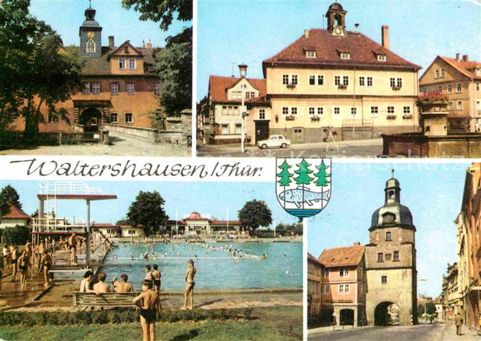 Waltershausen Gotha Schloss Tenneberg Rathaus Markt Schwimmbad Nikolaustor