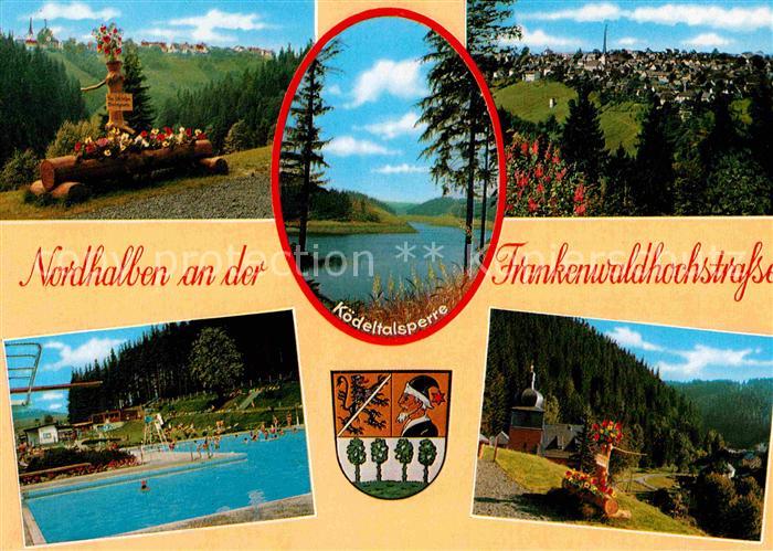 Nordhalben Schwimmbad Brunnen Panorama