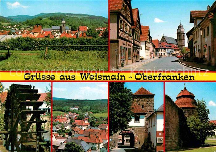 Weismain Panoramen Stadttor Muehlrad