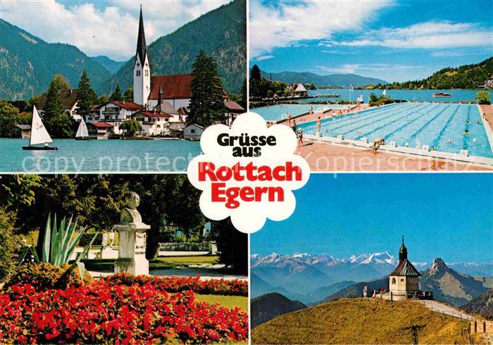 Rottach-Egern Katholische Kirche Egener Bucht Kurpark Wallbergkircherl
