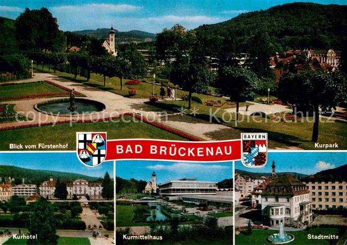 Bad Brueckenau Kurpark Kurhotel Kurmittelhaus Stadtmitte