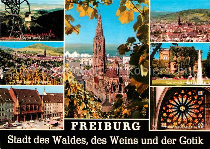 Freiburg Breisgau Kaufhaus Schauinslandbahn Lorettoberg Muenster Rossette