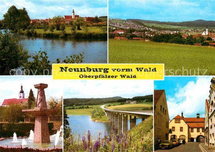 Neunburg Wald Panorama Brunnen Bruecke