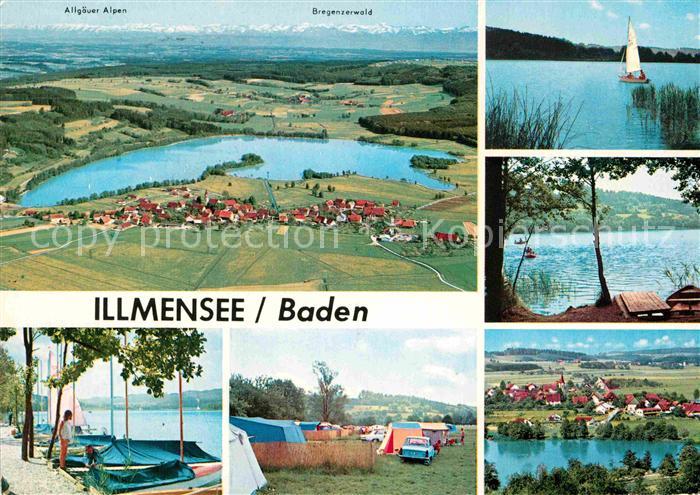 Illmensee Allgaeuer Alpen Bregenzerwald Campingplatz Bootshafen Panoramen