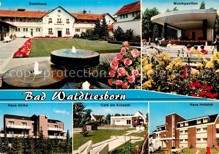 Bad Waldliesborn Badehaus Musikpavillon Haus Ulrike Cafe Kurpark Haus Holtdirk