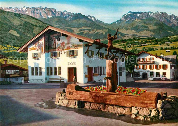 Reit Winkl Dorfplatz Kaisergebirge