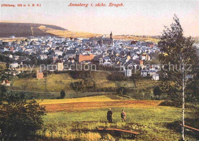 Annaberg-Buchholz Erzgebirge Poehlberg Panorama