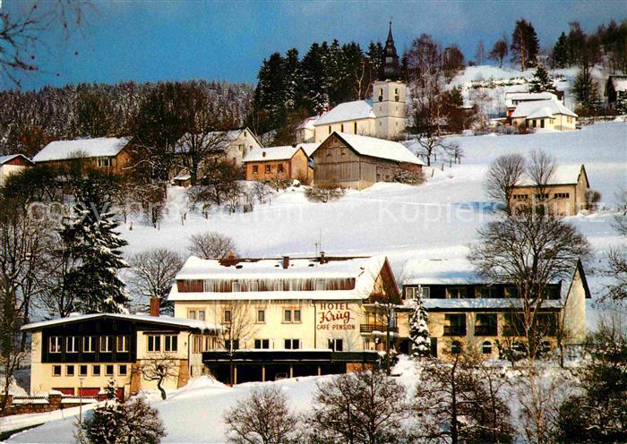 Warmensteinach Hotel Krug Winterlandschaft