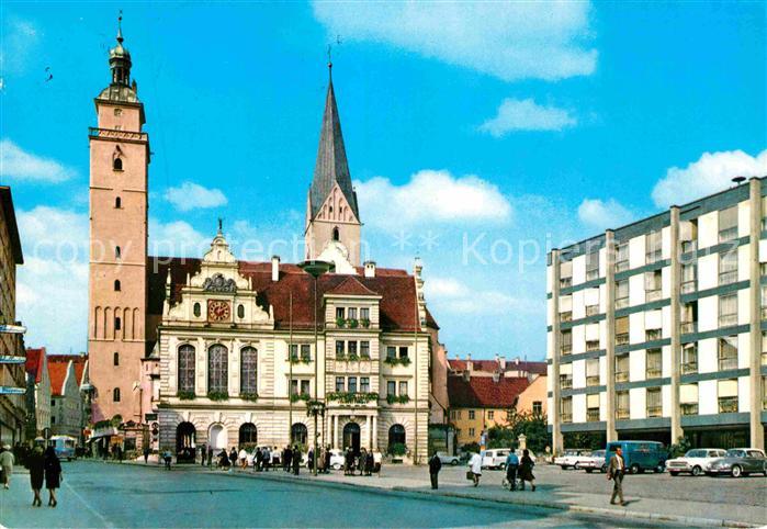 INGOLSTADT  CITY Rathausplatz Moritzkirche