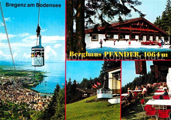 Bregenz Bodensee Luftseilbahn Berghaus Pfaender