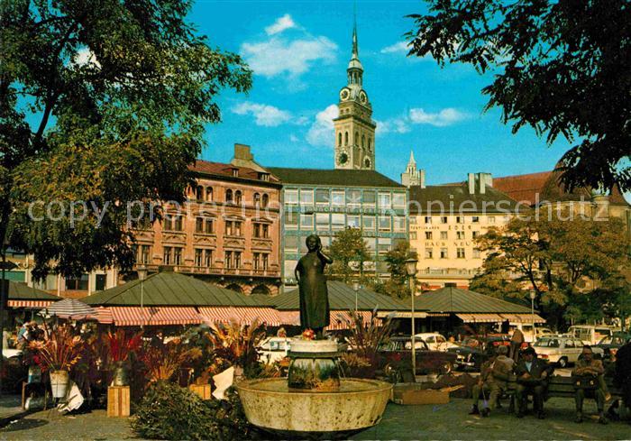 Muenchen Bayern Viktualienmarkt