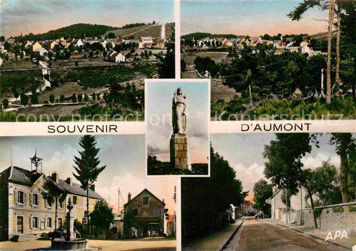 Aumont-Aubrac Denkmal Brunnen