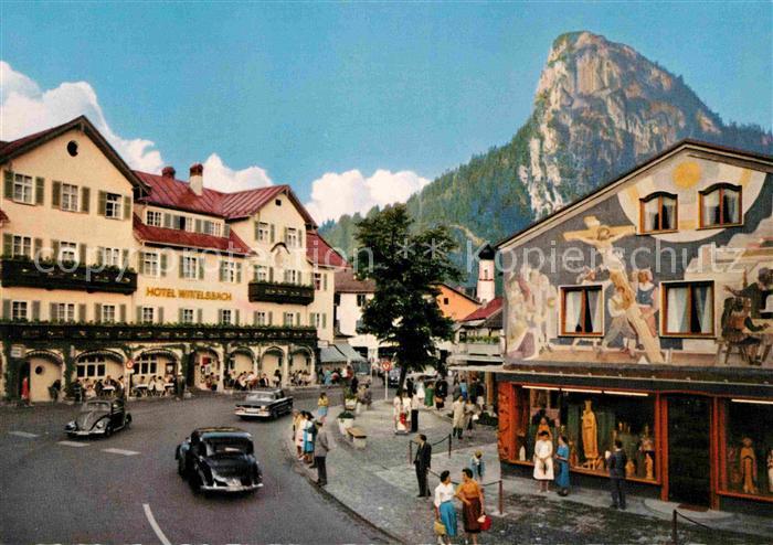 OBERAMMERGAU Bayern Dorfplatz Kofel