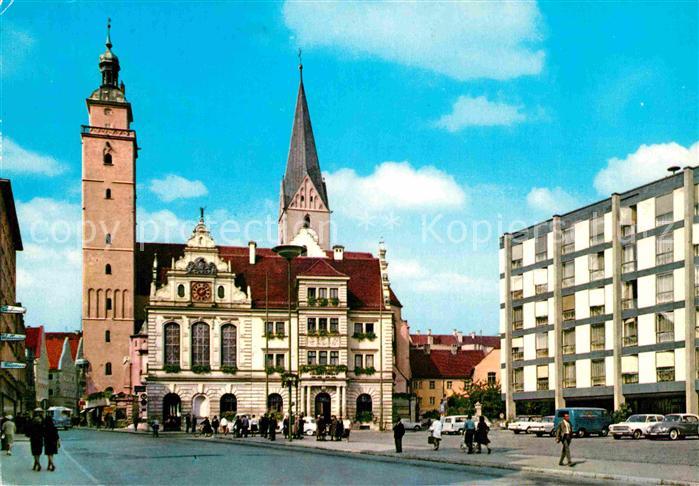 INGOLSTADT  CITY Rathausplatz Moritzkirche