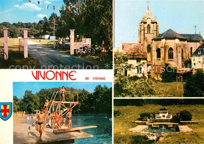 Vivonne Le terrain de camping eglise plage Marot