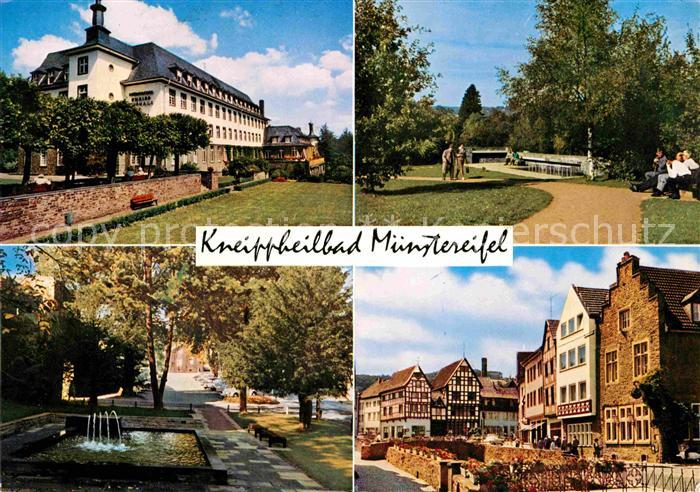 Bad Muenstereifel Kurhaus Kurpark Fachwerkhaeuser am Markt