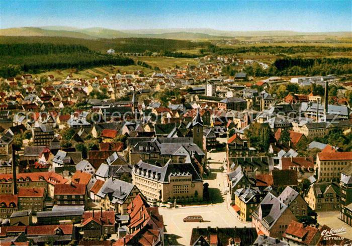 Schwenningen Neckar Fliegeraufnahme Rathaus Markt