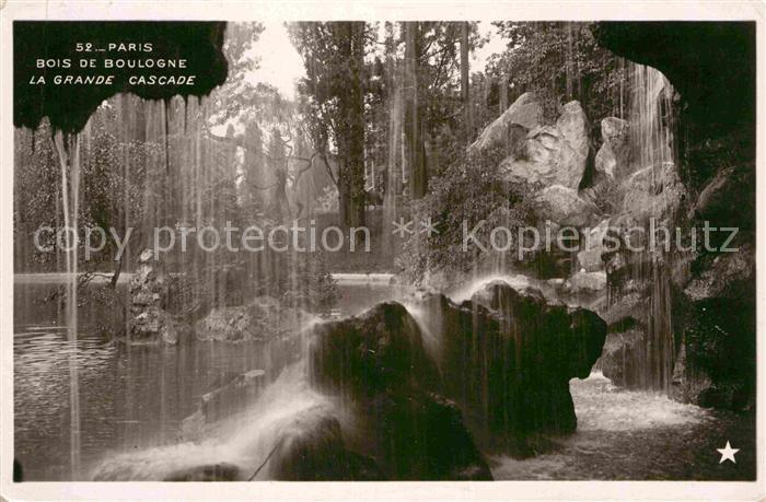 Paris Bois de Boulogne Grande Cascade