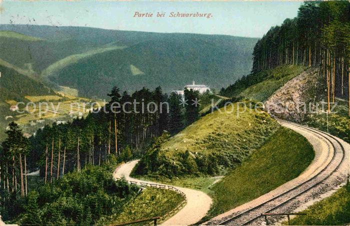 Schwarzburg Thueringer Wald Strassenpartie