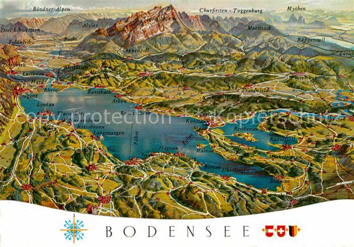 Bodensee Panoramakarte