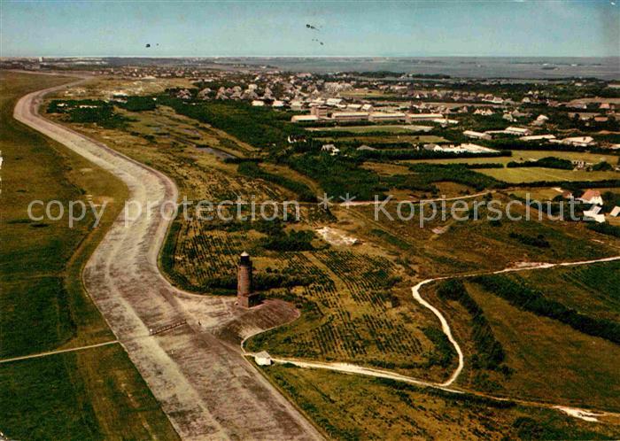 St Peter-Ording Fliegeraufnahme mit Leuchtturm