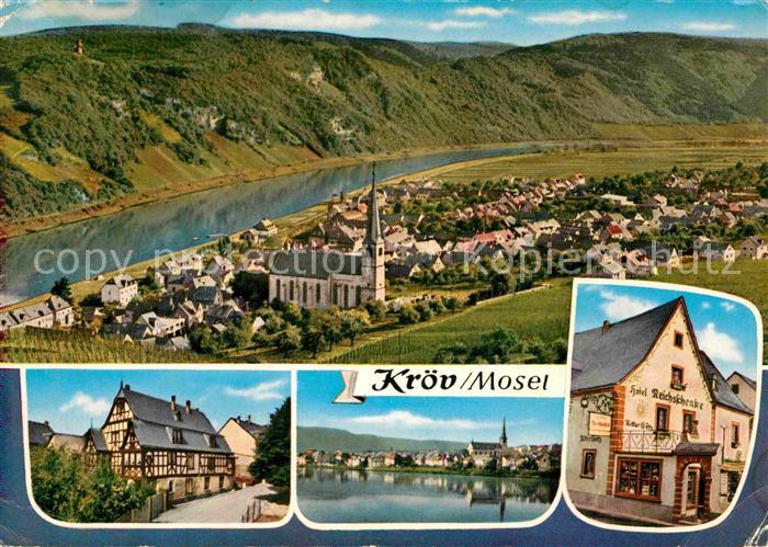 Kroev Mosel Fliegeraufnahme Wein Kroever Nacktarsch