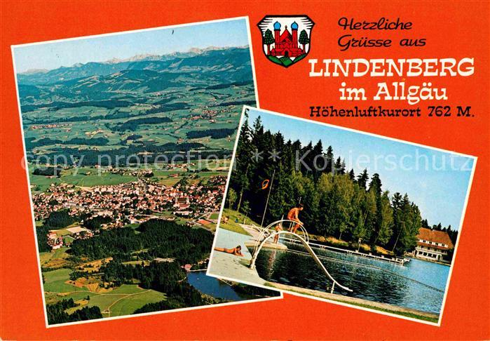 Lindenberg Allgaeu Freibad Fliegeraufnahme