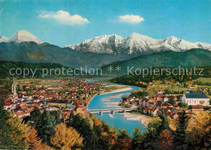 Bad Toelz Fliegeraufnahme mit Juifen und Demmljoch