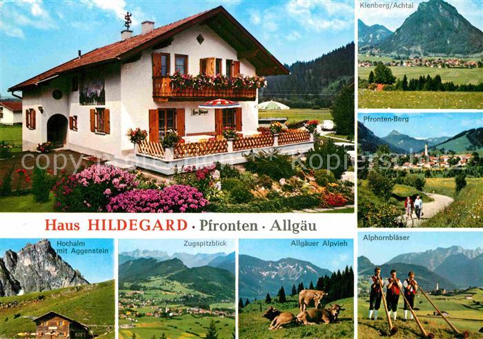 Pfronten Ostallgaeu Bayern Haus Hildegard Alphornblaeser Kienberg Achtal