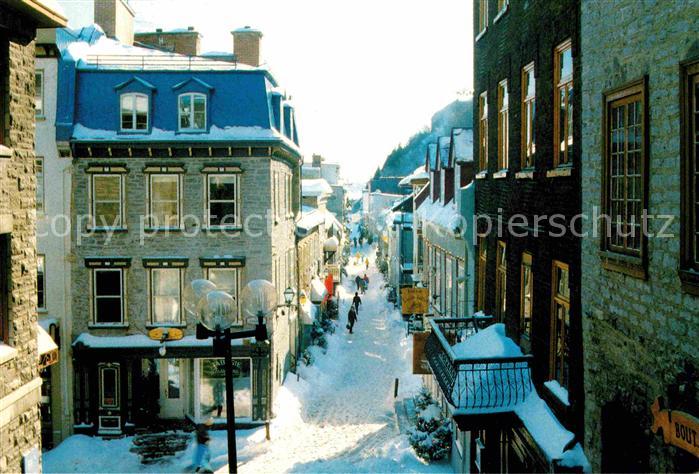 Quebec Sous-le-Fort and Petit Champlain Streets